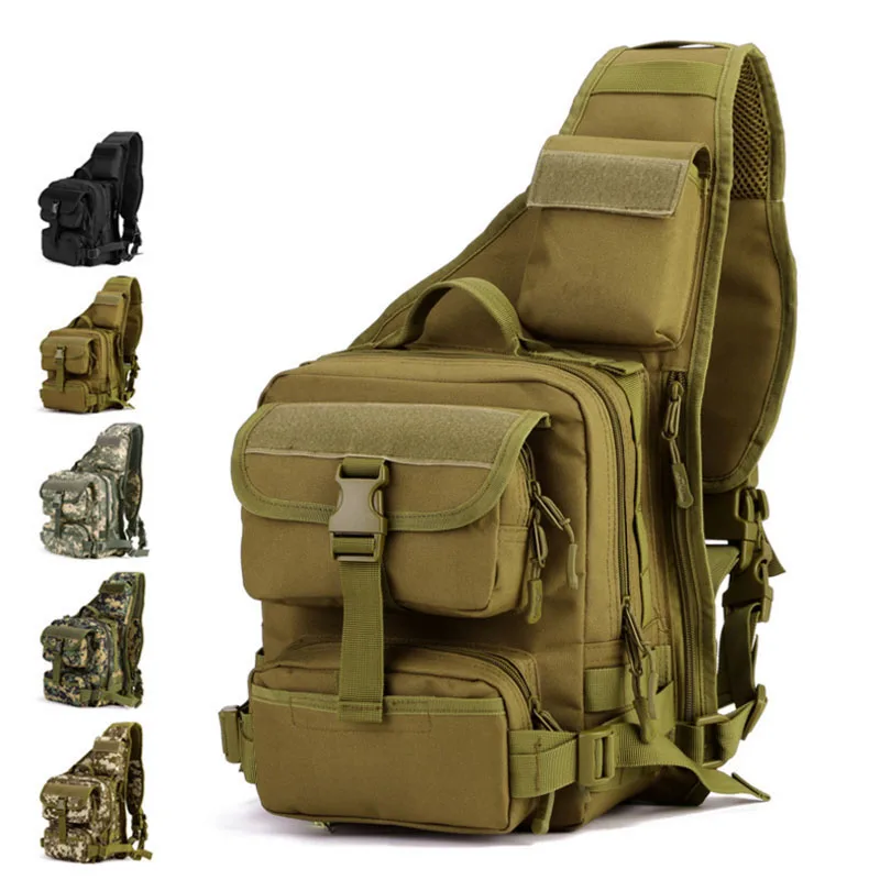 Men's Waterproof 1000d Nylon Tactical Army Chest Bag High Capacity