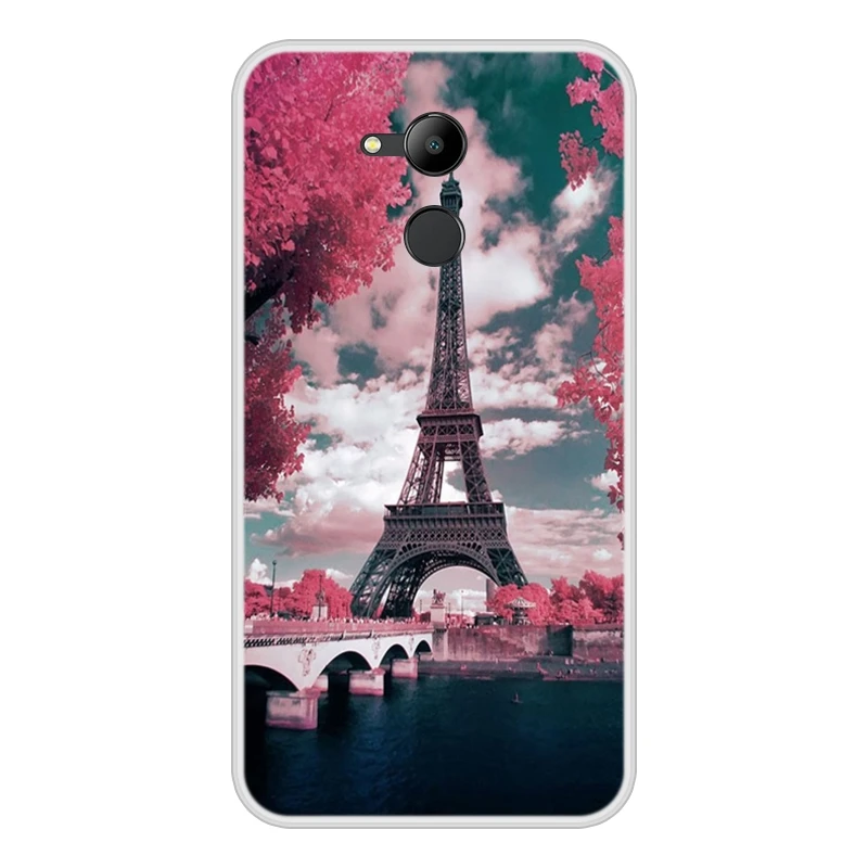 Чехол для телефона huawei Honor 4C 5c 6a 5x Мягкий Силиконовый ТПУ чехол с цветочным рисунком для Honor 7x 6c pro 8lite