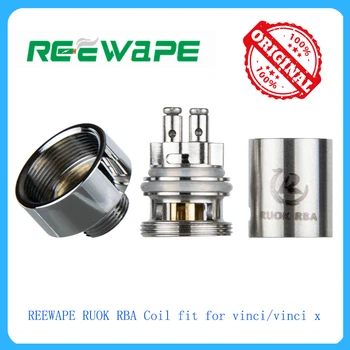 

Hot original 1pcs REEWAPE RUOK RBA Coil fit for vinci/vinci x electronic cigarette vape kit Vape accessory