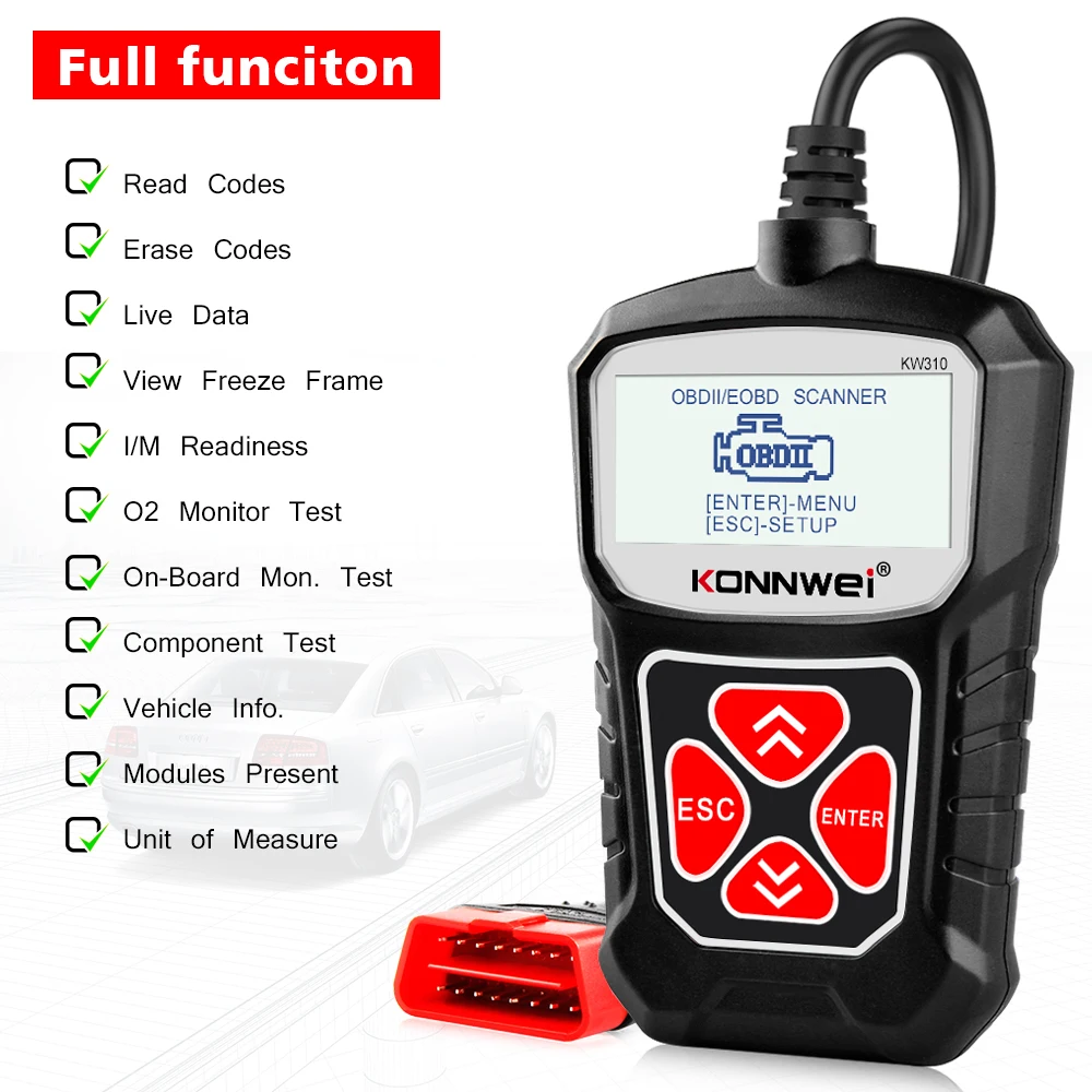KONNWEI KW310 OBD2 Scanner for Auto OBD 2 Car Scanner