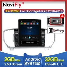 Navifly-Radio Multimedia con pantalla Tesla para KIA Sportage KX5 4G LTE DSP, navegación de coche, reproductor, 2016, 2017, 2018, 2019