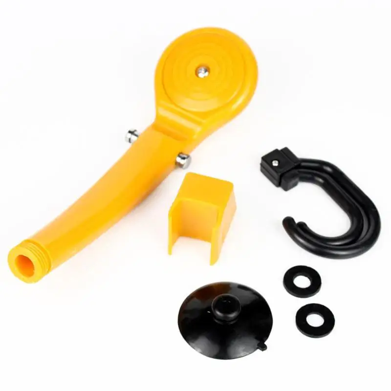 Cabeça de Chuveiro ao ar Arruela com Tubo de Água Portátil Elétrica Borracha Amarelo Carro Livre Caravana Van 12 v 8 Esporte e Lazer