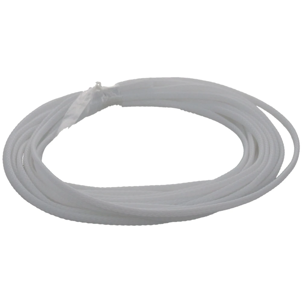 White 3mm x 5m 2 мм/3 мм ширина 0,5~ 10 м длинный Плетеный защитный рукав устойчивый к коррозии ПЭТ Плетеный кабель изоляция рукав для защиты провода - Цвет: White 3mm x 5m