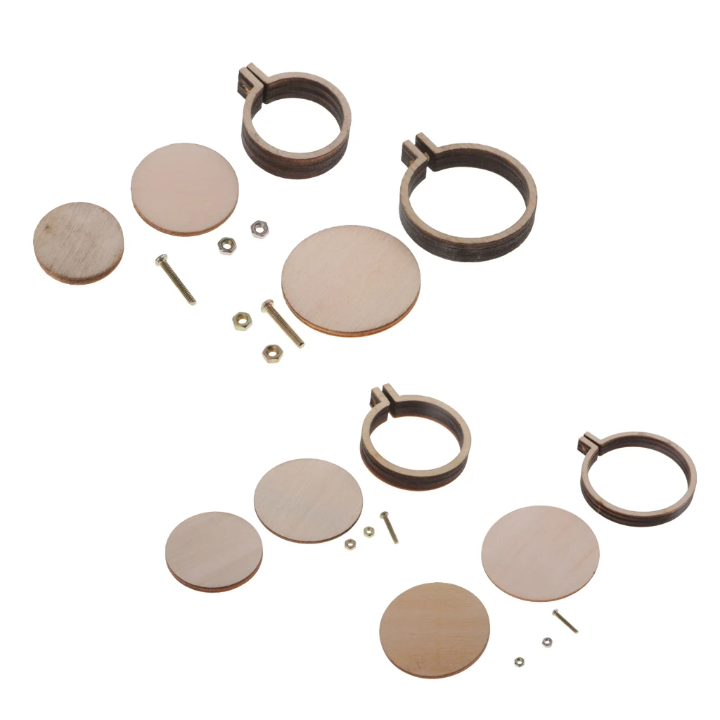 Mini Round Wooden Embroidery Frame Hoop for Adults Handicraft Lovers Mini Round Wooden Embroidery Frame Hoop for Adults Handicraft Lovers