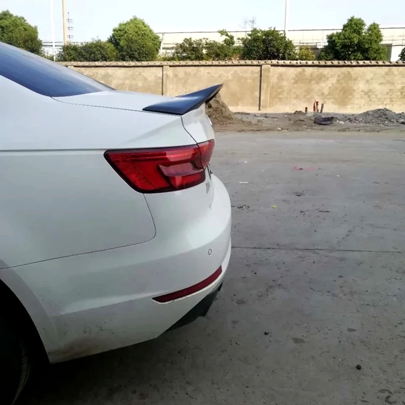 Задний спойлер багажника из углеродного волокна для Audi A4 B9 черное украшение в виде хвостового крыла для A4 B9