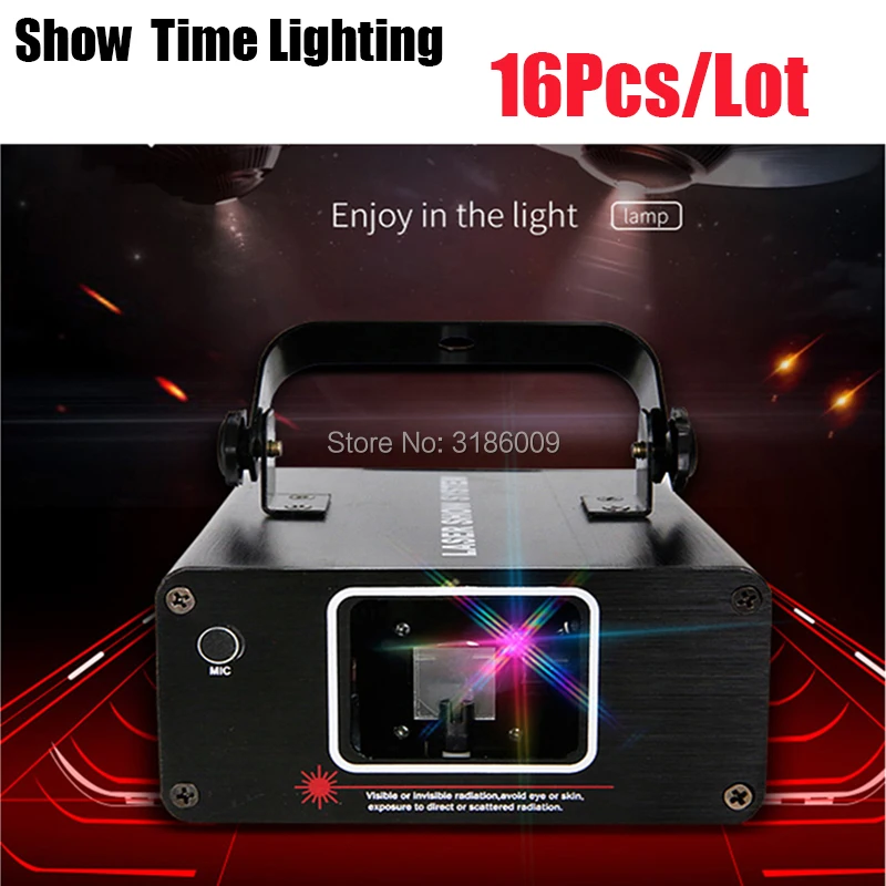 

16Pcs/Lot home party DJ Laser Projector scanner Line Laser dmx rgb Stage Effect Lighting for Disco Xmas Party