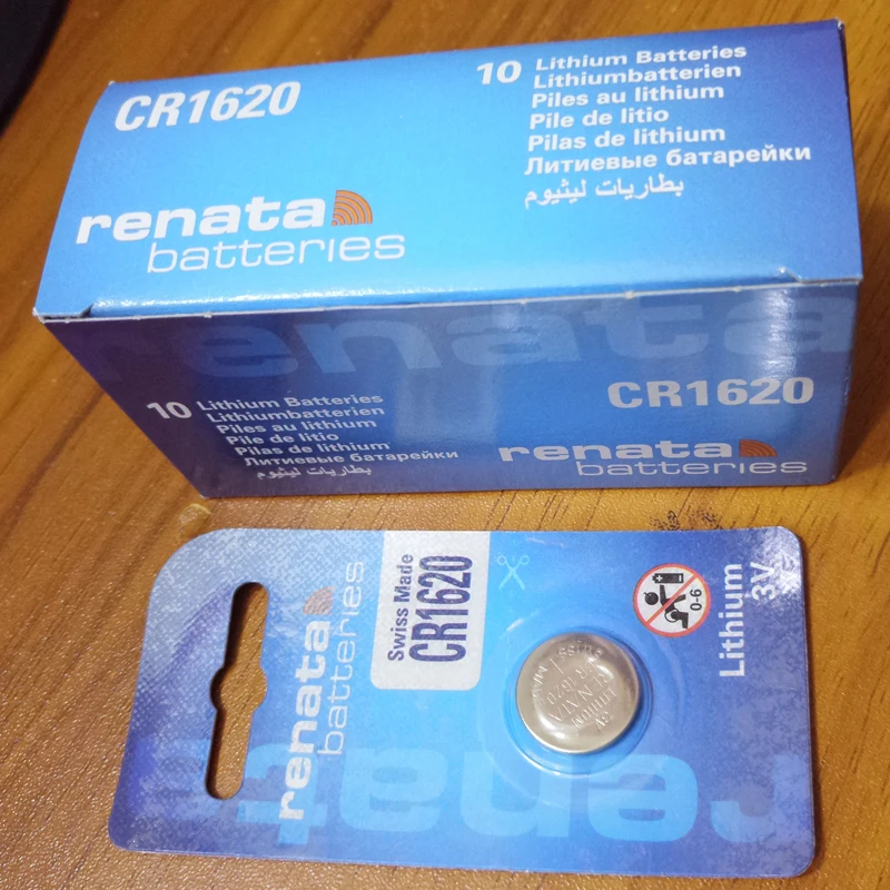 100X renata CR1620 CR 1620 3v литиевое устройство дистанционного управления на батарейках батареи автомобиля дистанционного управления батареи, батарейка для материнской платы