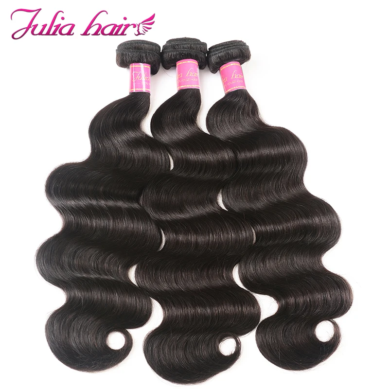 

Ali Julia Hair Malaysian Body Wave 100% Human Hair Weave Bundles 8 to 30 Inches 3 Bundles Deal Remy Hair Extension Double Weft