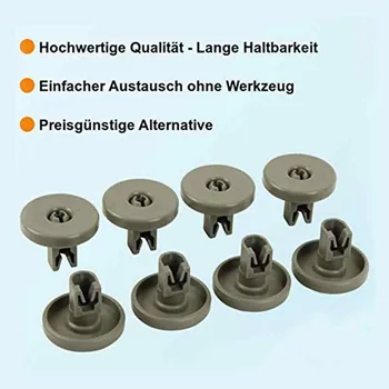 

Set Dishwasher Wheels For AEG Favorit Privileg Zanussi Accessories Parts Mini