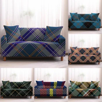 

lattice High Elastic Sofa Covers For Living Room Geometric Series Stretch Sofa Slipcovers Corner Sofa Armchair Couch Cover