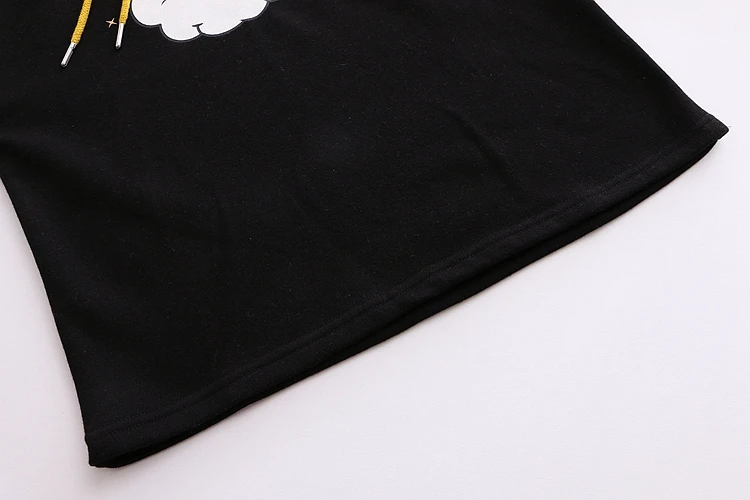 Зимние женские серые толстовки Японский Harajuku милый теплый флисовый свитер с капюшоном для девочек-подростков Kawaii аниме собака Графический черный пуловер