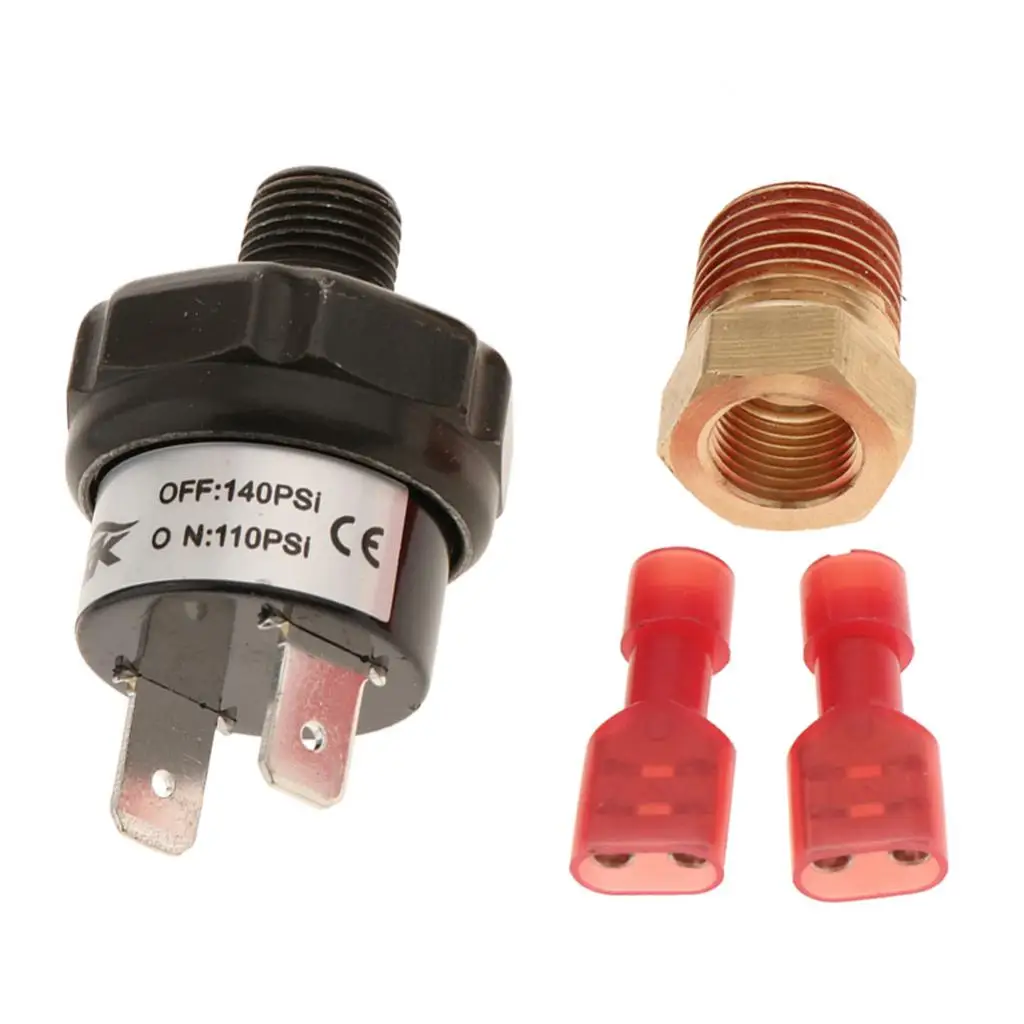1/" NPT 110-140PSI переключатель управления давления воздуха клапан бак Крепление комплект для 12 в воздушный компрессор