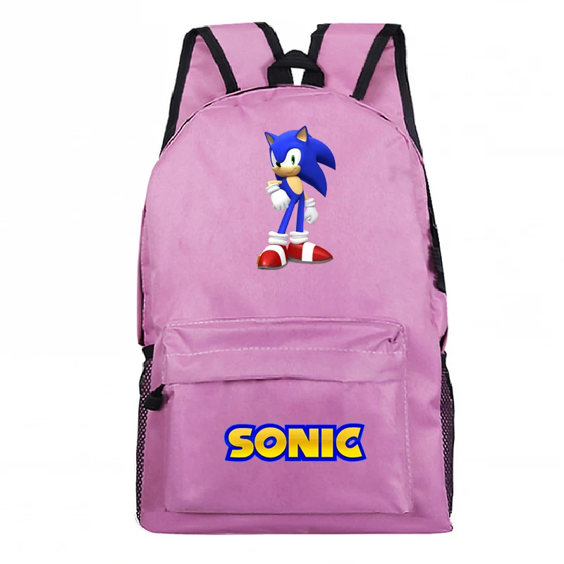 1 Kawaii Sonic рюкзак узор рюкзак для ноутбука красивые мужские и женские дорожные сумки для мальчиков и девочек школьный рюкзак - Цвет: 1