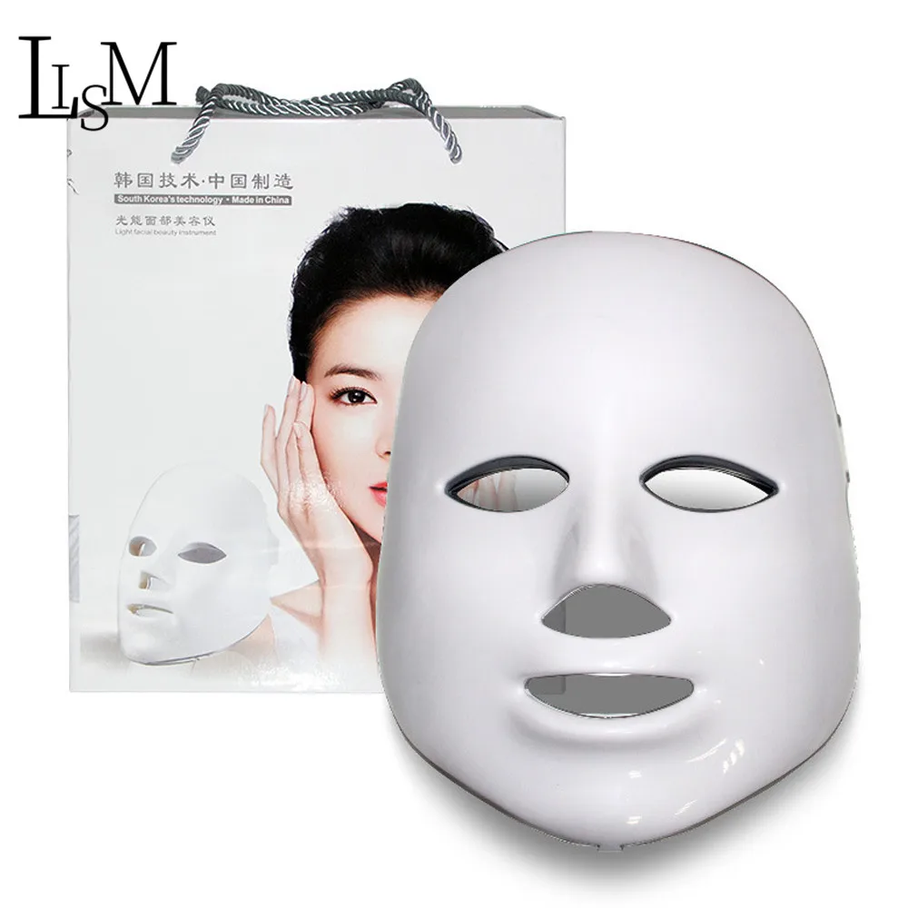 

7 Colors Light LED Mascara Facial Fototerapia Led Colored Mask Therapy Face Mask Machine Light Therapy Beauty Led Mask