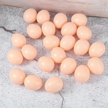 

30Pcs Imitation Eggs Models Lifelike Funny Exquisite Plastic DIY Colored Drawing Eggs Easter Decorations
