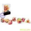 Bescon Fruit Polyhedral Dice Set, Novelty RPG Dice set of 7 4
