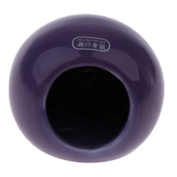 

Ceramic Hamster Bed Ball Shaped Comfortable Sleeping Small Animal House