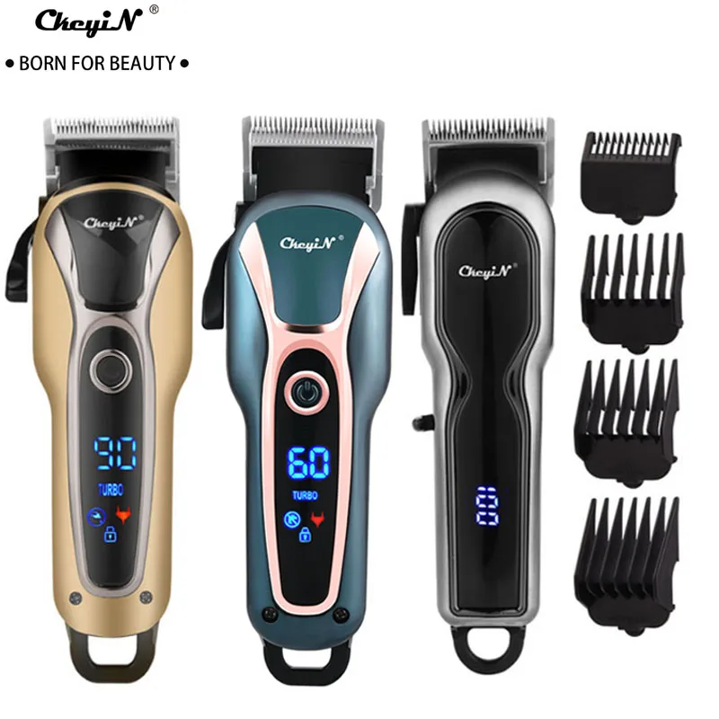 Ckeyin Barber Professional Hair Clipper Electric Trimmer For Men USB