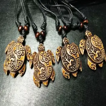 

15 pcs Handmade Men's Primitive Imitation tribes tortoise Necklace