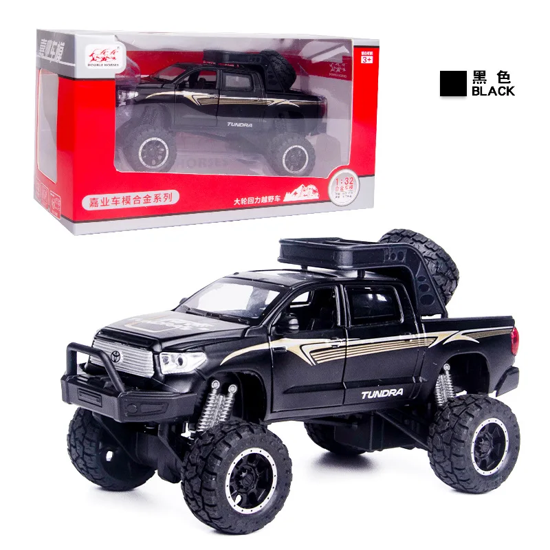 1:32, высокое моделирование, большое колесо Toyota TUNDRA, сплав, автомобильный звук и светильник, модель для детей, подарки - Цвет: VB32287H with box