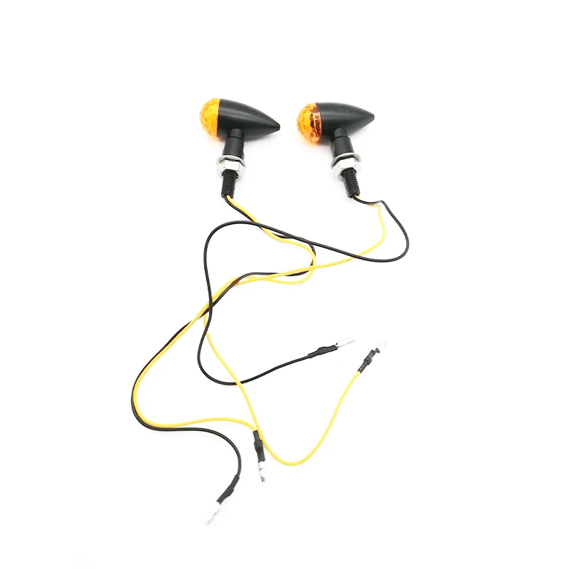

1 Pair Motorcycle E11 Stop Signal Lights LED Blinker Turn Signals Tail Lamp Fully Aluminum Tail Stop Indicator 12V IP67