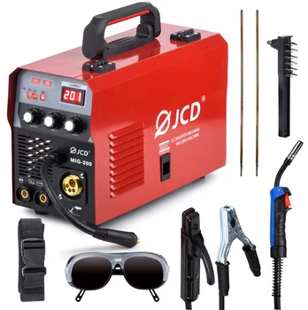 Buy JCD MIG/ARC Welders Compact IGBT Smart MMA Stick DC Inverter Welder With LCD Digital Adjustable For Beginner Welding Machine