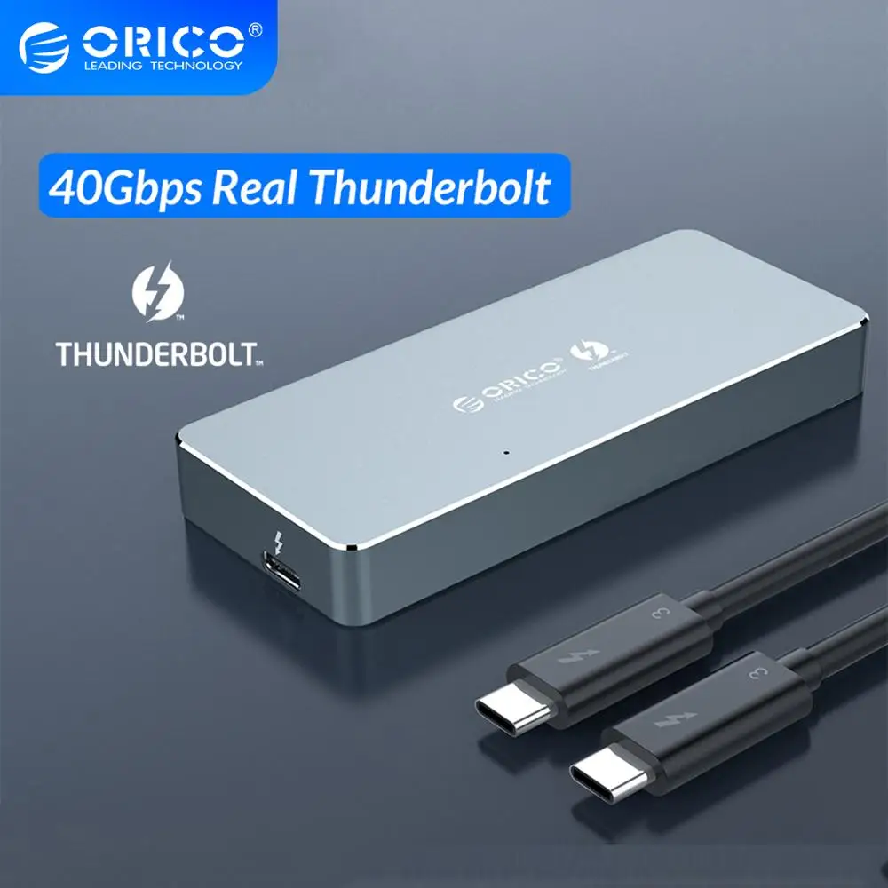 Orico Thunderbolt 3 40gbps Nvme Ssd Enclosure 2tb Type-c With 40gbps Thunderbolt 3 C To C Cable For Mac Windows - Hdd & Ssd Enclosure - AliExpress