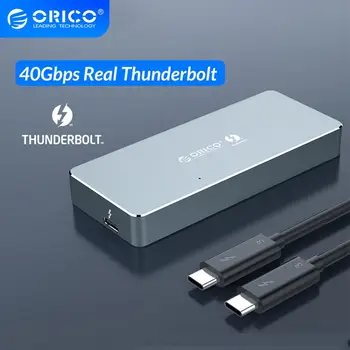 

ORICO Thunderbolt 3 40Gbps NVME M.2 SSD Enclosure 2TB Aluminum Type-C with 40Gbps Thunderbolt 3 C to C Cable For Mac Windows