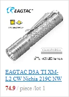 Eagtac d25a2 XM L2 520 lumen xpl