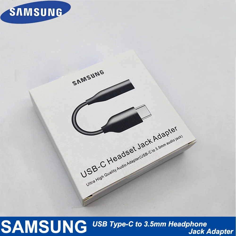 100% Samsung USB Type C папа 3 5 мм наушники AUX аудио кабель до адаптер конвертер для GALAXY A8 + 2018