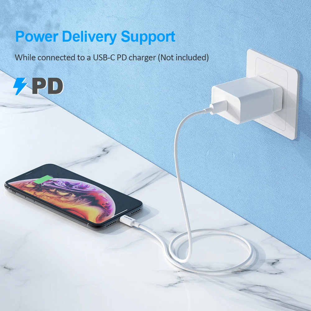 TeckNet MFI USB-C type C к Lightning Кабель для iPhone 11 Pro XS MAX X 8 9 XR PD быстрый USB C зарядное устройство кабель для передачи данных для Macbook