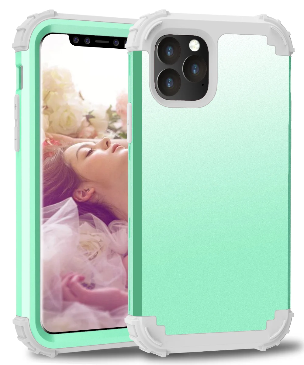 7 Для iphone 11 Pro чехол для телефона сверхмощная защита резиновая Противоударная Беспроводная зарядка поддерживается для iphone 11 Pro MAX Capinha - Цвет: 7