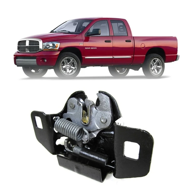 ACauto 55255451AC Hood Latch Lock Assembly Compatible with Town & Country Ram 1500 2500 3500 Dakota Replace OE# CH1234113 4589231AA 5020846AA 