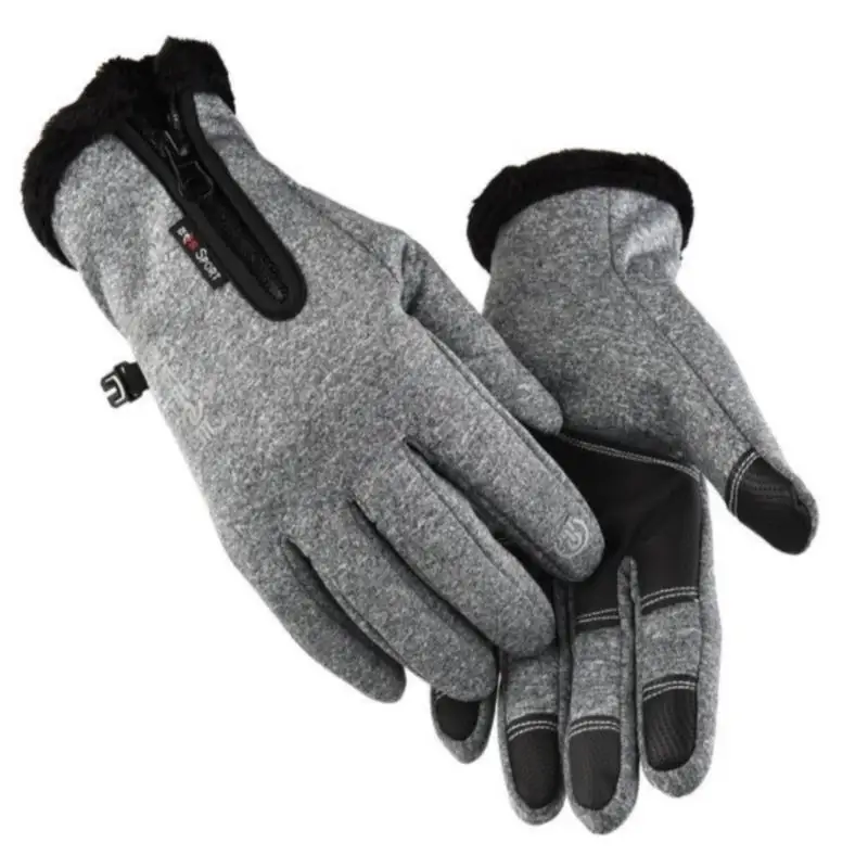 

Winter Zipper Outdoor Motorcycle Sports Riding Gloves Warm Windproof Waterproof Gloves Touch Screen Gloves Men And Women Gloves