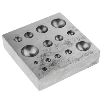 

Metal Steel Dapping Block Square Cube Forming Dome Jewelry Making Bench Tool