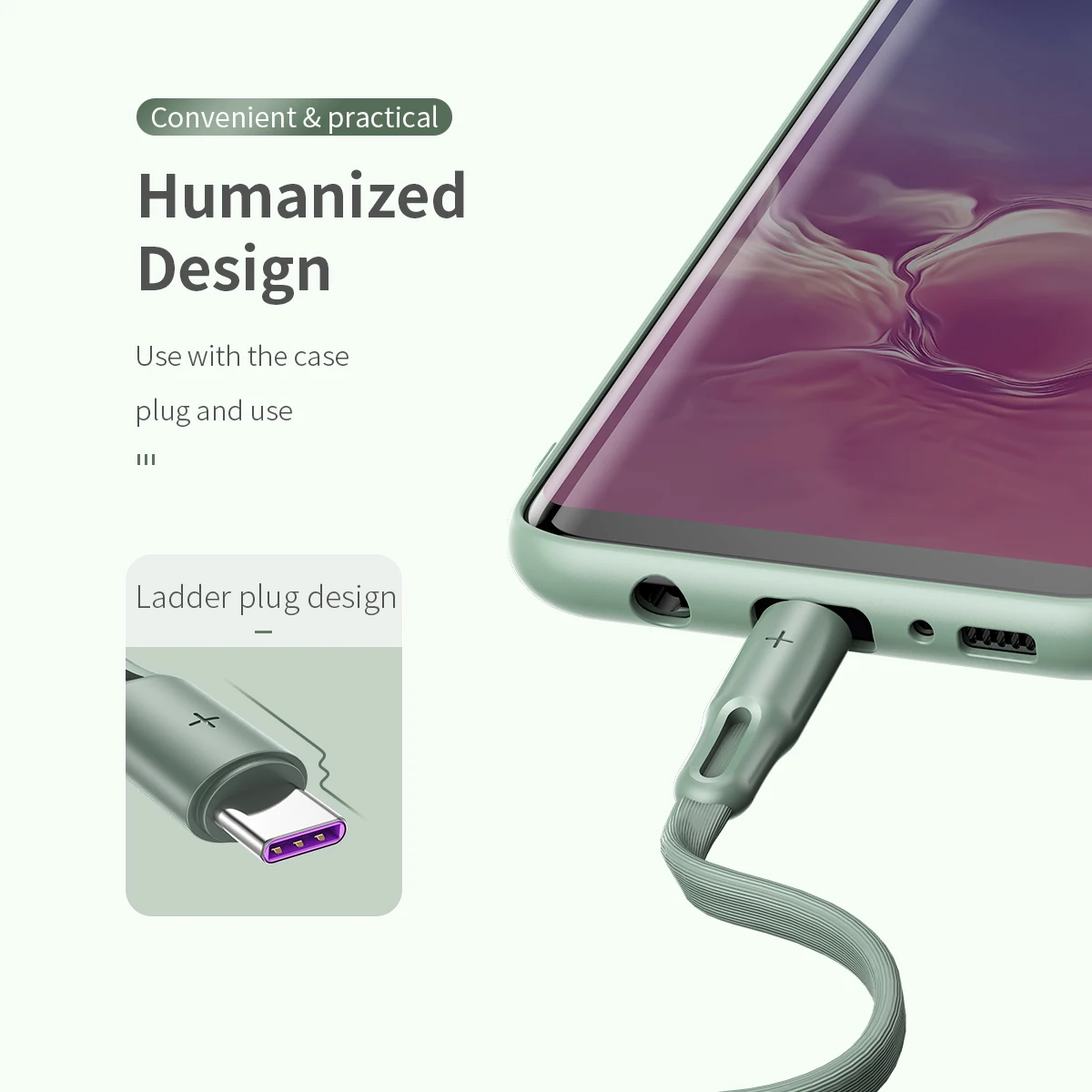 ROCK 5A usb type C кабель для huawei mate 20 Pro P20 Lite супер быстрая зарядка QC 4,0 кабель для передачи данных type-C для huawei P30 Pro