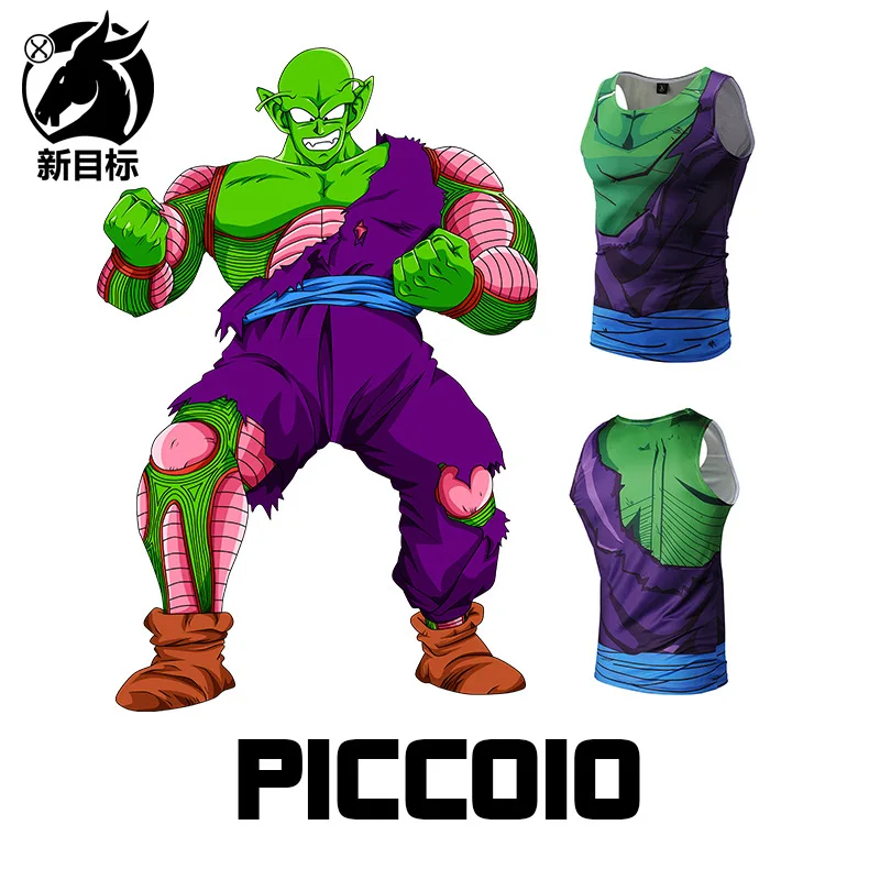 Горячая Лето стиль цифровой 3D Аниме жилет цифровой печати для мужчин плотная спортивная база