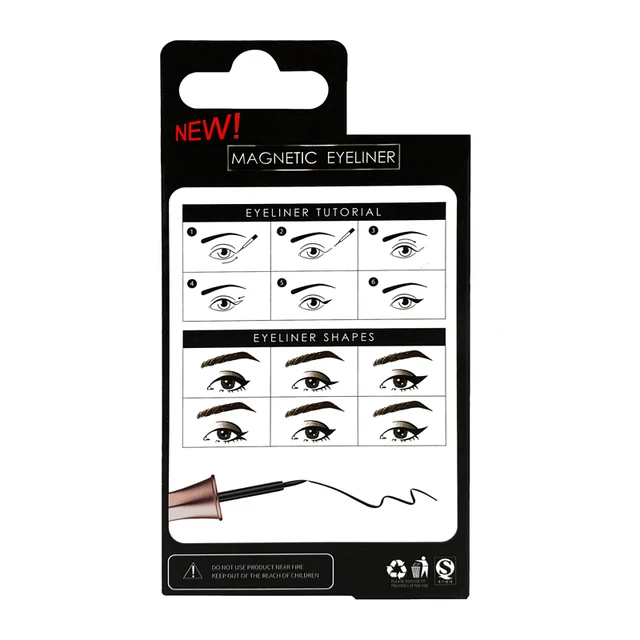 Magnetic Eyeliner for Magnets Eyelashes Fast Drying Easy to Wear Long-lasting Liquid Eyeliner waterproof eyeliner stamp liner 4