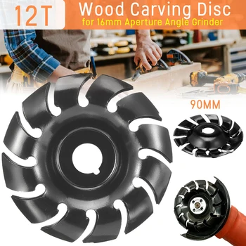 

Woodworking 12-tooth Grinding Disc Milling Carving Tool Carving Rotary Tool Abrasive Disc for Angle Grinder