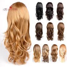 

Ty.Hermenlisa 1PC 3/4 Head Wig For Women Clip in Synthetic Hair Extensions with Comb On a Mesh Head Cap Clip in Hair Extension