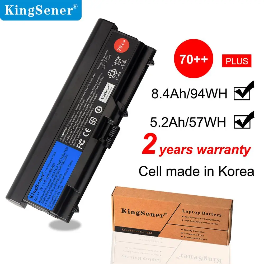 Аккумулятор KingSener 11 1 В 8400 мАч для ноутбука Lenovo ThinkPad T430 T430I L430 SL430 SL530 T530 T530I L530 W530 45N1011