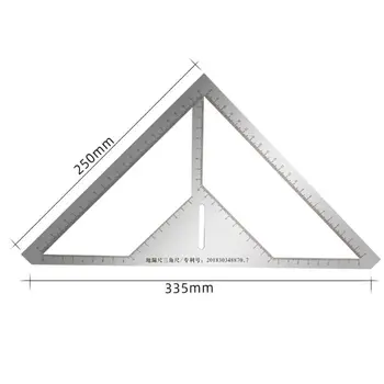 

Multifunctional Triangle Floor Drain Ruler Stainless Steel Angle Rulers Durable 40JE
