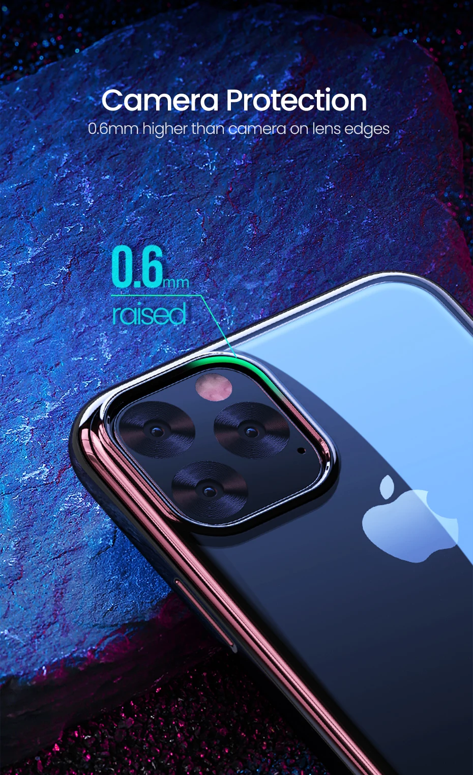 Ugreen чехол для iPhone 11 Pro Max новейший защитный чехол Роскошный ультра мягкий ТПУ задняя крышка для iPhone 11 Pro Max чехол