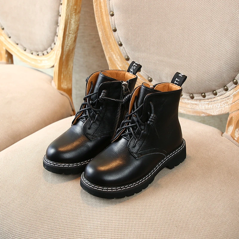 CNFSNJ/бренд г.; зимняя Модная элегантная детская обувь с цветочным принтом для девочек; Детские Ботинки martin; повседневные кожаные детские кроссовки