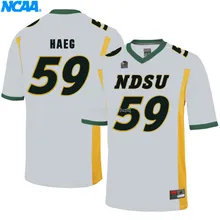 Новое поступление высокое качество NDSU Menard#96 Haeg#59 футболка колледжа Джерси S-XXXL