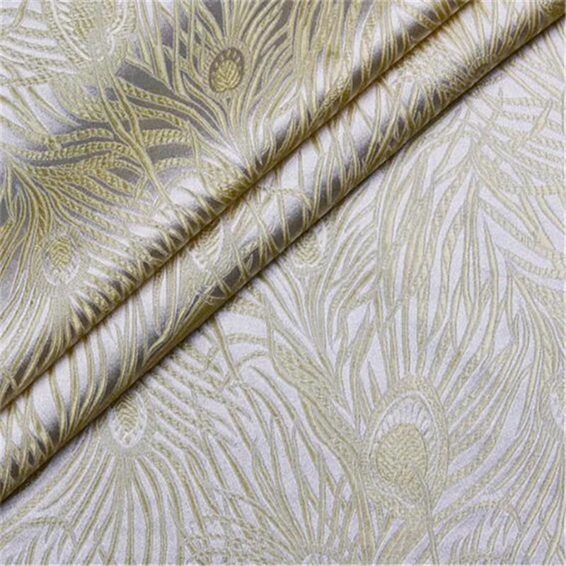 Китайский стиль Роскошная вышивка куртка парча ткань для Cheongsam кимоно японский стиль
