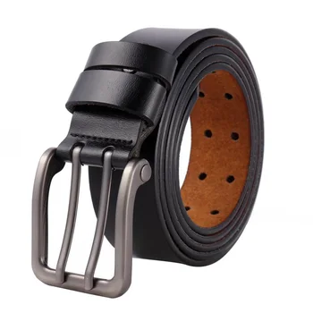 

Men Belt Double Needle Buckle Strap Large Size Leather Casual Lengthen Business Pin Girdle