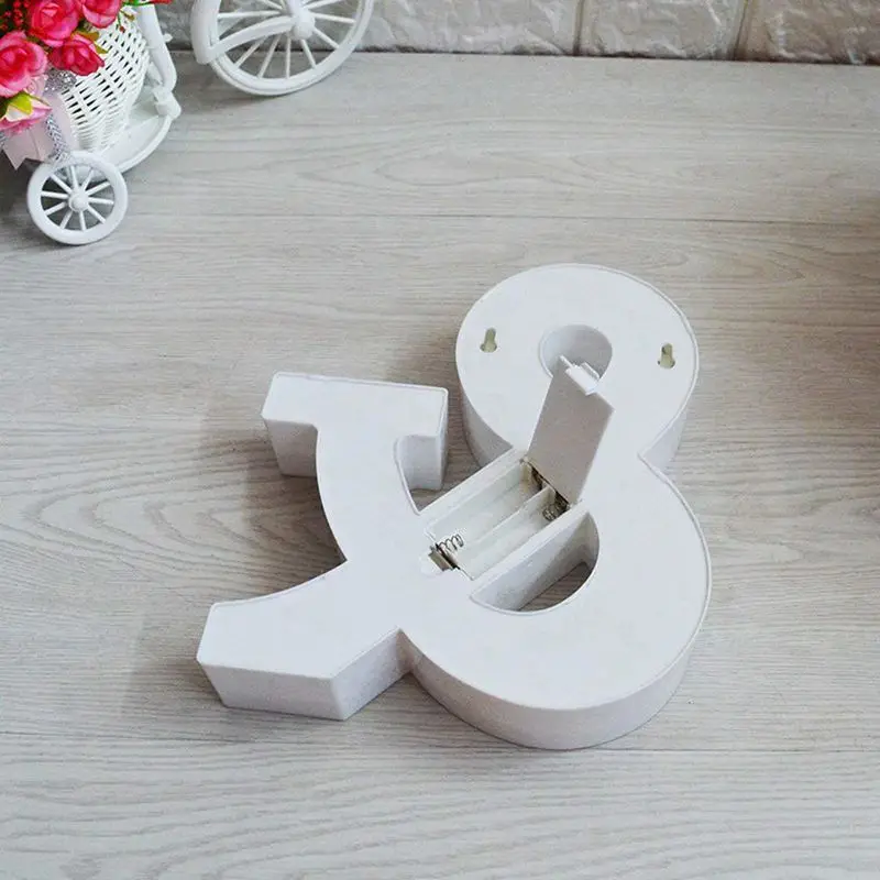 Ampersand символ Marquee буквы огни светящийся Алфавит знак для свадьбы дома вечерние украшения бара
