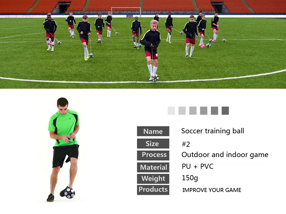 New Football BALL Kick beginner Soccer Ball Practice Belt Training