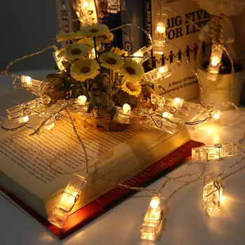 

3m LED Clip Light Multi-function Lightweight Copper Wire String Battery Operated Photo Clip Bedroom Decor Home Lighting